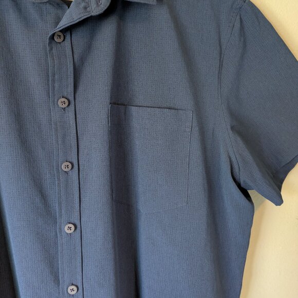 Men's FLX Slim XL Performance Untucked-Fit Button Down Shirt - Picture 3 of 12